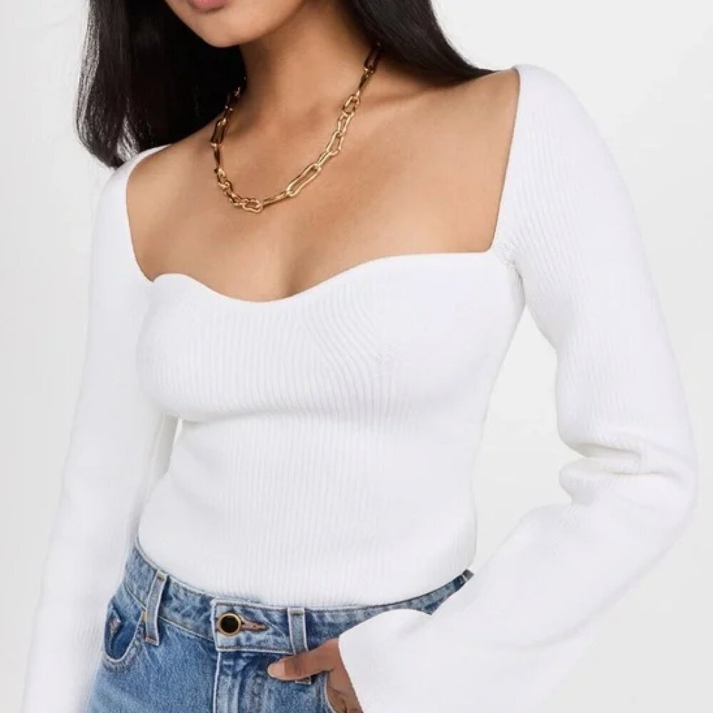 Pixie Market Chiara Knit Bustier Top